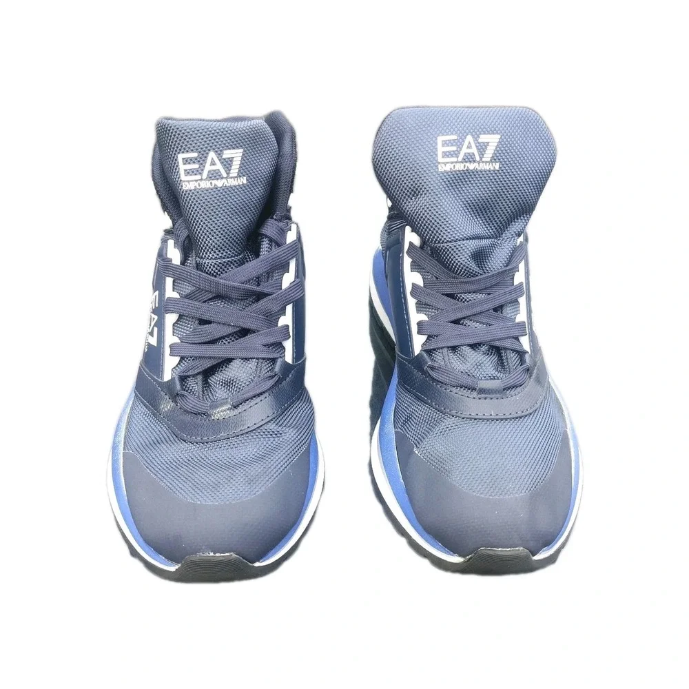 EA7 Emporio Armani High Top Lace Up Sneakers Navy‎ Blue X8Z034 XK287